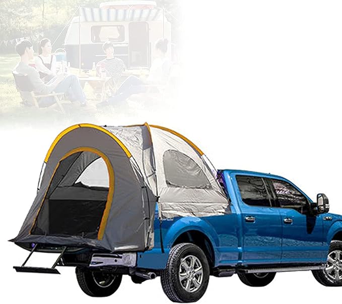 Camping Tent Pickup Camper Tent Truck with 210D Oxford Fabric Waterproof Truck Bed Camping for Camping Fishing Travel Car Tents for Camping