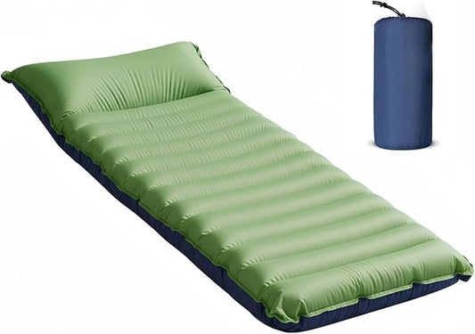 Sleeping Pad - Ultralight Inflatable Sleeping Mat with Built-in Foot Pump