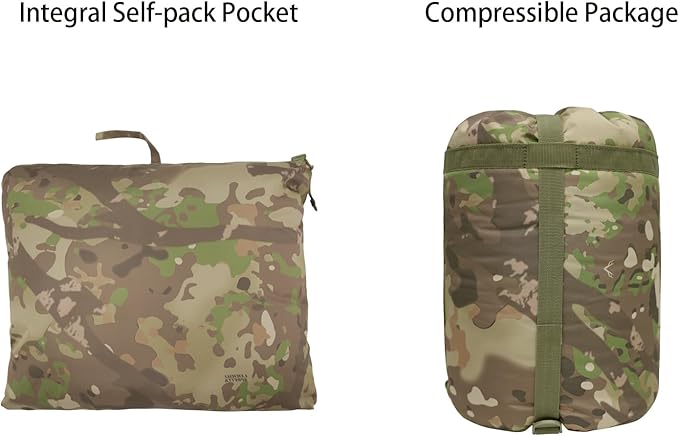 LOOGU Camo Blanket Waterproof Insulation Poncho Liner for Outdoor Camping, Hiking, Hunting, Survival, Backpacking, Picnicking