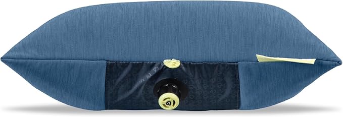 NEMO Equipment Fillo Elite Wide Ultralight Backpacking Pillow - Blue Horizon/Citron - One Size
