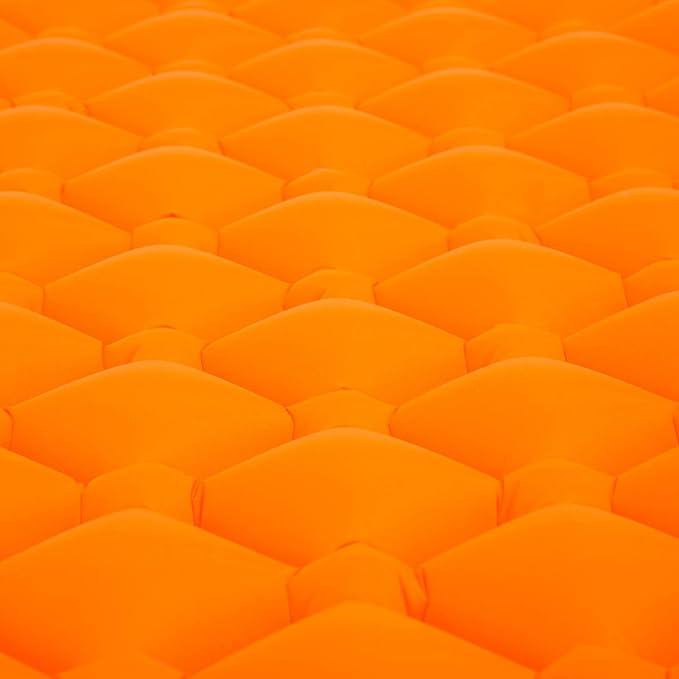 Waterproof Sleeping Pad for Camping/Backpacking/Hiking/Traveling Inflatable Sleeping Mat Ultralight Air Mattress Single Tent/Person Orange