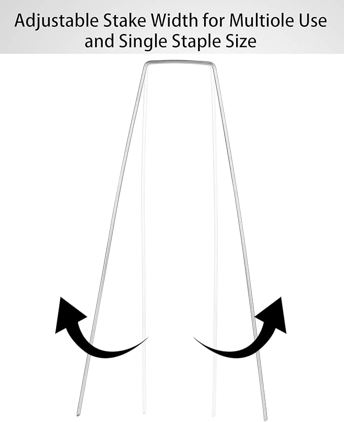 LANIAKEA Garden Stakes 8 Inch Metal Garden Staples 200 Pack Galvanized Landscape Pins Heavy Duty Landscape Stakes for Gardening Fence Landscape Ground Cover