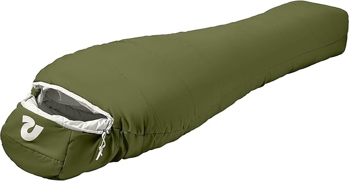 Retrospec Dream Mummy Sleeping Bag - 30°F Camping & Travel Essential Gear with Water - Resistant Shell & Synthetic Fill - Zippered Pocket & Stuff Sack