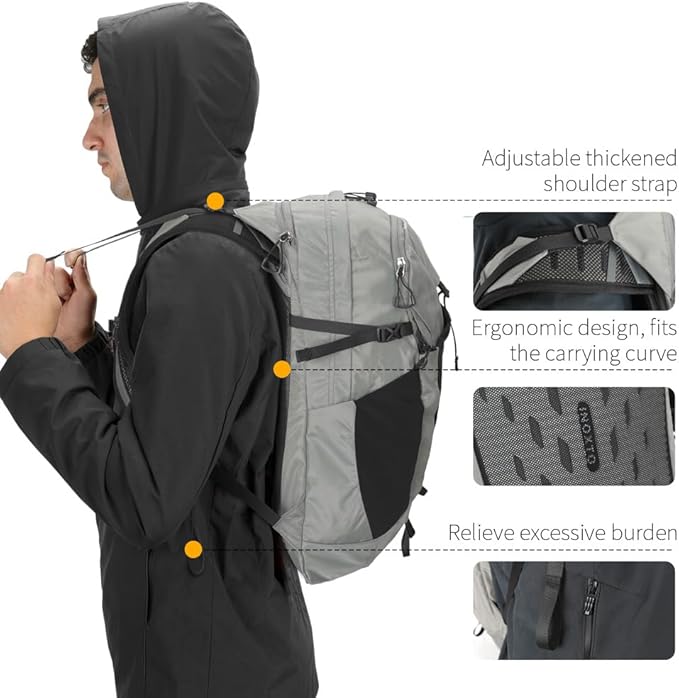 IX INOXTO Hiking Hydration Backpack with 3l Water Bladder for Women and Men 25L Water Backpack for Hiking, Cycling, Climbing, Camping