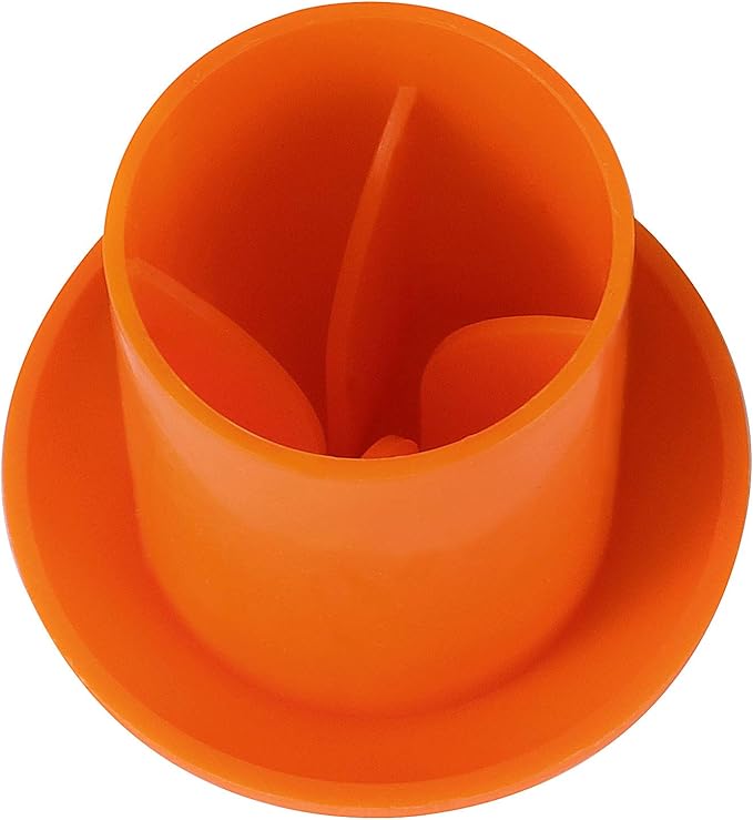 ZOENHOU 60 PCS Rebar Caps, Premium Plastic Mushroom Rebar Safety Caps Tube Screw on Rebar Stakes Feet for 0.4-1.18 Inch Rebar Stake, 2.36 x 2.17 Inch, Orange