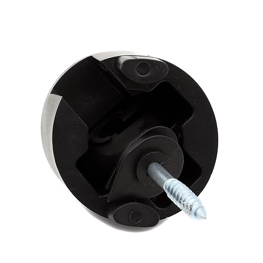 120 Pcs Electric Fence Insulator Screw-in Insulator Fence Ring Post Wood Post Insulator and 1 Pcs Free Insulator Socket Tool(Black)