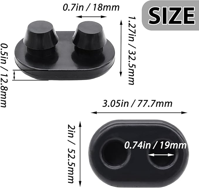 Cooler Feet Replacement Non-Slip Rubber Feet for RTIC Coolers Models 45qt 65qt 110qt 145qt Durable Thickened Rubber Feet Outdoor Camping Protection for YETI Cooler Accessories, Black (4 Pcs)