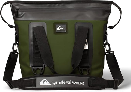 Quiksilver Zipperless Backpack Cooler 30L, Holds 36 Cans, 48 Hour Insulation, Leakproof & Waterproof Design, Heavy Duty TPU, IPX7, Padded Straps, Kangaroo Pockets