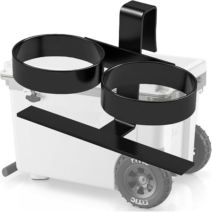Cooler Beverage Holder, Stainless Cooler Cup Holder Compatible with YETI Tundra Coolers, RTIC Coolers, Fit for Any Cooler with a Fixed Slot of 1 inch in Width,Cooler Accessories.