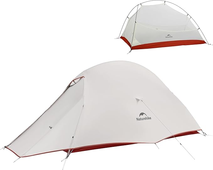 Naturehike Cloud Up 1 Person Tent, Lightweight Backpacking Tents for One Man, Waterproof Ultralight One Person Tent for Camping Hiking Backpacking