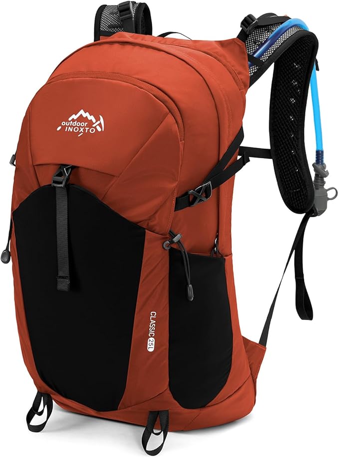 IX INOXTO Hiking Hydration Backpack with 3l Water Bladder for Women and Men 25L Water Backpack for Hiking, Cycling, Climbing, Camping