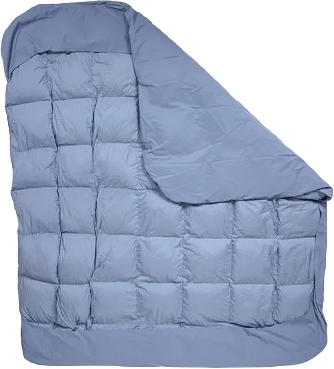 HEST Single Top Sheet - Compatible Single Down Comforter - Cozy Outdoor Ready Camping Sheet - Non-Slip Tucked Corner Flaps & Toggles - 58" x 88"