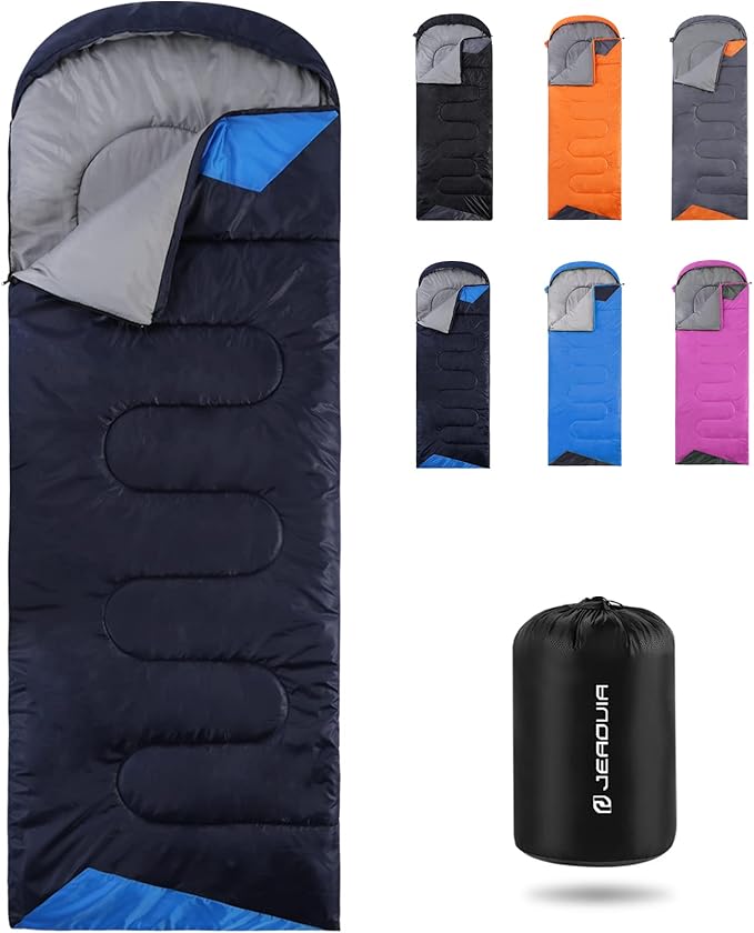 Sleeping Bags for Adults Cold Weather - 20 Degree Big&Tall Size Backpacking Lightweight Waterproof for Girls Boys Mens Teen Women for Camping Hiking Outdoor Travel Hunting with Compression Bags