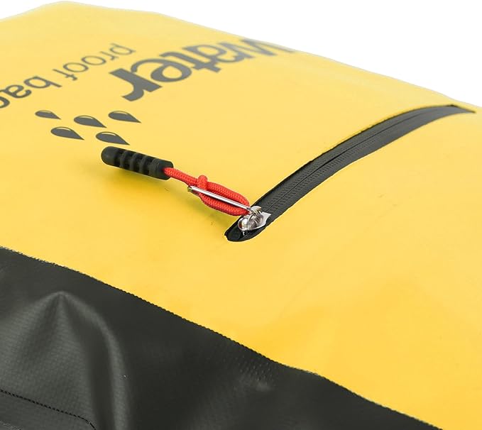 Luqeeg 25L Dry Wet Separation Backpack PVC Lightweight Outdoor Dry Sacks, Dry Bag, Dry Storage Bag for Kayaking, Rafting, Boating, Swimming, Camping, Hiking, Beach (Yellow)
