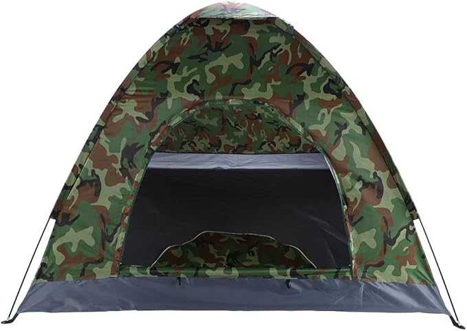 Outvita Camping Tent, 4 Person Dome Tents with Rainfly & Carrying Bag, Waterproof Easy Setup Tent with Mesh Windows for Camping & Hiking
