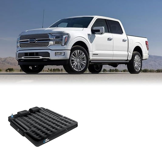 JoyTutus Pickup Truck Tent with Awning 5.5Ft + JOYTUTUS Truck Bed Air Mattress 5.5-5.8Ft