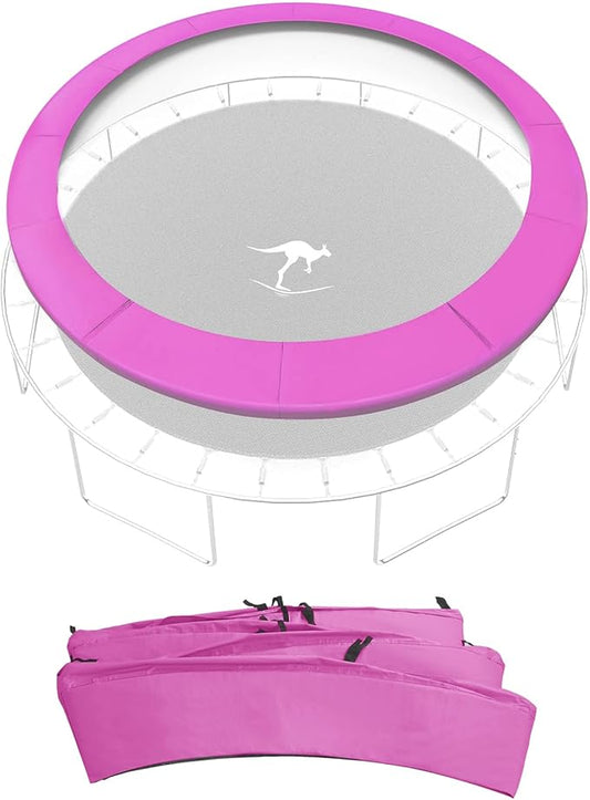 Kangaroo Hoppers Universal 12/14/15FT Trampoline Replacement Safety Pad, Waterproof Surround Spring Foam Cover for Round Frame