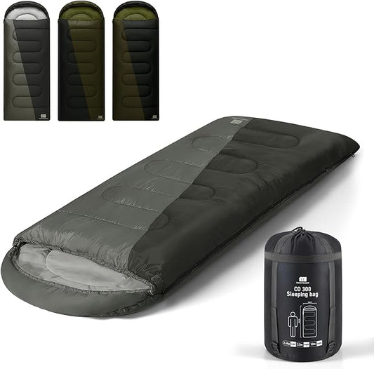 20°F XXL Sleeping Bags for Adults Cold Weather,Camping Sleeping Bag with Compression Sack for Winter Hiking, Hunting,Traveling