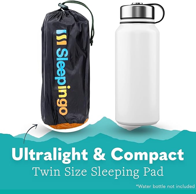 Ultralight Sleeping Mat - Inflatable & Compact Camping Air Mattress for Backpacking, Hiking