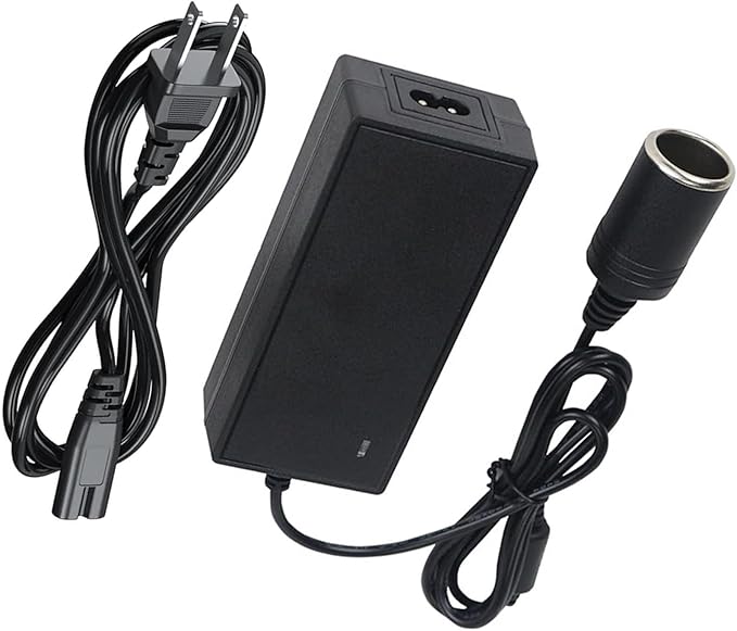 for Coleman Thermoelectric Hot/Cold Cooler, Compatible with Koolatron Mini Fridge. for Camping Home Office Dorm or Vehicle Use Cigarette Lighter Plug Socket Power Supply Cord PS Replace Part