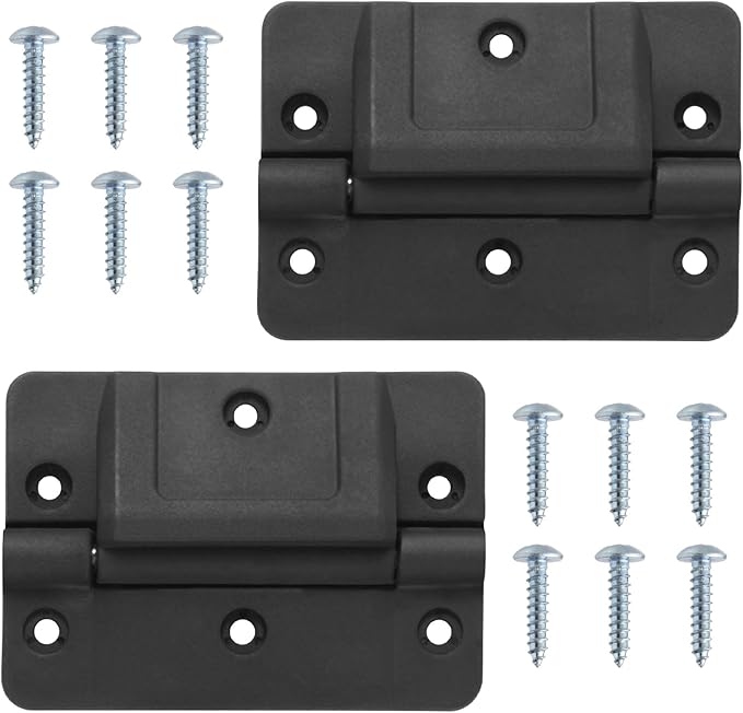 Black Cooler Oversized Mechanical Hinge Replacement for Igloo Newer 150-165 QT Coolers, Cooler Hinges Replacement Parts（2 Pack）