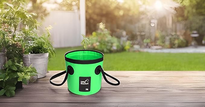 BANCHELLE Collapsible Bucket Water Container Portable Folding Camp Wash Basin for Outdoor Traveling Hiking Fishing Car Washing Gardening Camping 2 PCS