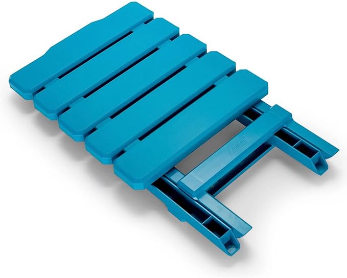 Camco 51680 Small Quick-Folding Adirondack Table, Plastic, Aqua