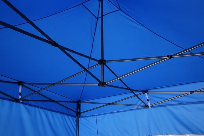 COBIZI 10x10 Pop Up Canopy Tent with Awning,Heavy Duty Canopy UPF 50+ All Season Wind Waterproof Commercial Outdoor Street Vendors Party Tents for Parties Canopy with Carry Bag(10 x 10 ft Gray)