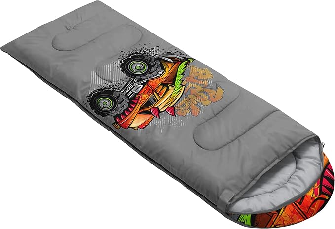 AILONEN Girls Pink Camping Sleeping Bags,Lightweight & Waterproof,3 Season Warm & Cool Weather,Cute Bow Duck Print Sleeping Bags for Kids,Girls,Adults Travelling,Outdoors