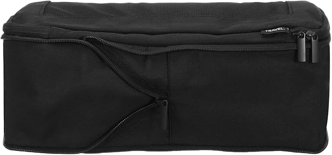 HARFINGTON Compression Packing Cube for Suitcases 34x18x13cm Lightweight Luggage Organizers Bag Travel Essentials Compression Bags for Carry on Suitcases, Black