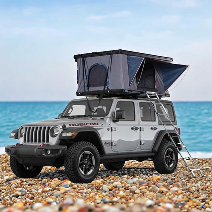 Robust Hard Shell Rooftop Tent | Spacious SUV Camping Tent | Waterproof Roof Top for Trucks