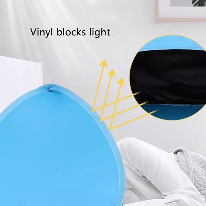 Soundproof and Light-Proof Silent Tent, Sleep Den Blackout Bed Tent, Promotes Better Sleep, for People Night Shift, Dorm, Travel