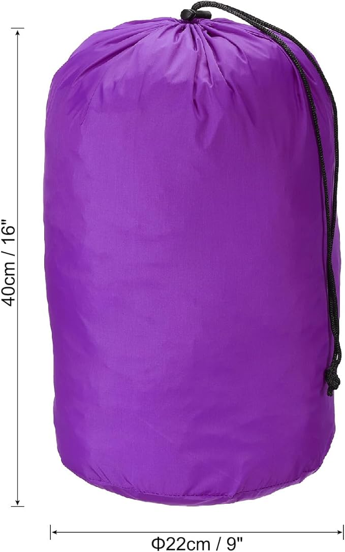 PATIKIL Stuff Sack, Waterproof Outdoor Storage Sack Portable Drawstring Dust Flap Bag for Backpacking