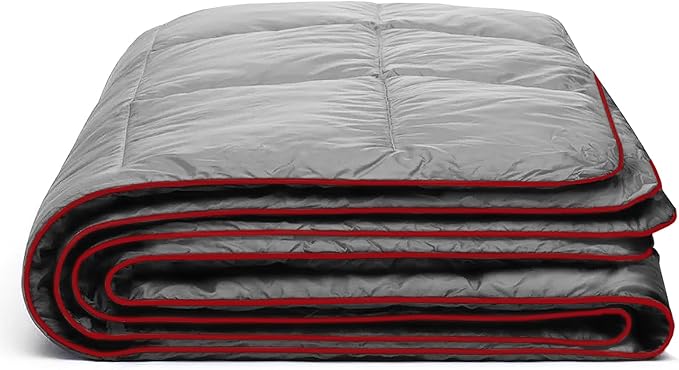 Camping Blanket, Packable Puffy Blanket Down Alternative Blanket Lightweight Windproof Water Resistant for Outdoors,Hiking, Backpacking,Beach,Car,Picnic,Stadium 52x75in