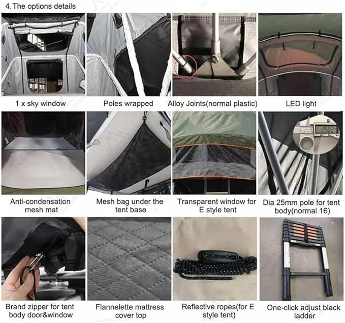 A Off Road Car Pick Up 4x4 Roof Top Tent Easy Set Up Best Roof Top Tent Off Road Camping Car Roof Top for Sale
