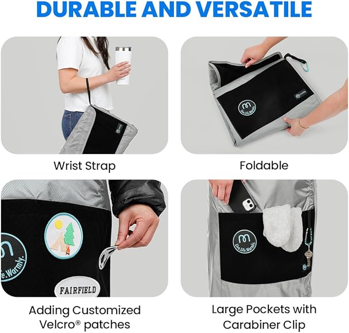 Mozy Wearable & Weatherproof Outdoor Blanket – Lower-Body Thermal Wrap for Superior Warmth