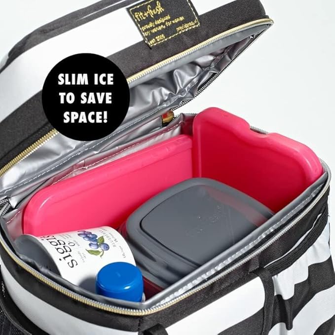 Cool Coolers by Fit + Fresh Slim Compact Reusable XL Ice Pack, Perfect for Lunch Boxes, Coolers, and Beach Bags