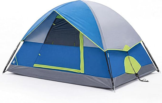 OLIXIS Camping Tent 2/4 Person, Waterproof Windproof Dome Tent with Multi-Directional Ventilation, Quick 5 Min Setup for Family Outdoor, Backpacking, Hiking