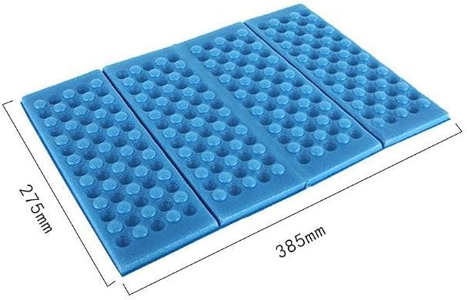 he andi 1pcs Waterproof Foldable Folding Foam Mat Chair Cushion Seat Pads (Blue, Green, Red, Orange, Purple.) (Blue-2)