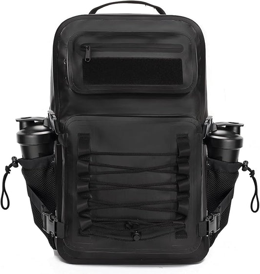 Dry Bag Waterproof Backpack 30L Tactical Backpack for Kayaking Hiking Boating Paddle Boarding Fishing Travel Camping Beach Floating Dry Bag for Men Women (Black)