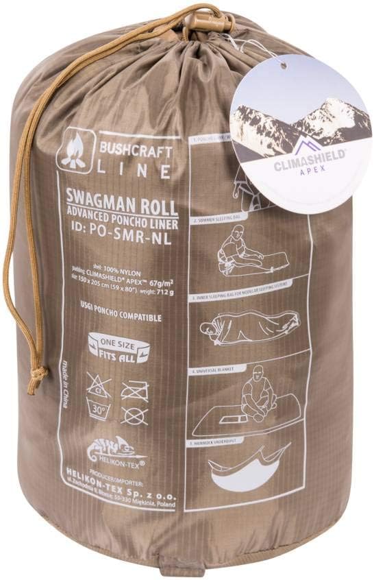 Helikon-Tex Swagman Roll Military Poncho - Multi-purpose Poncho & Emergency Poncho - Survival Gear - Woobie Blanket & Jacket
