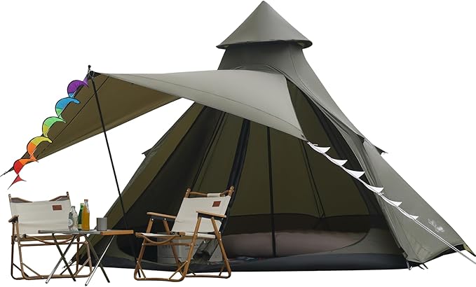 12'x10'x8'Dome Camping Tent 5-6 Person 4 Season Double Layers Waterproof Anti-UV Windproof Tents Family Outdoor Camping Tent | Double Layers, Waterproof, Anti-UV, Windproof, Family, Outdoor