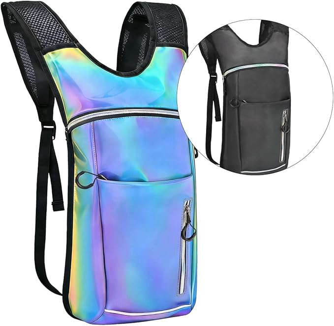 Hydration Backpack, Water Backpack with 2L Hydration Bladder, Rave Backpack Hydration Pack, Festival Essential for Raves, Hiking, Cycling, Climbing, Running, Outdoor, Camping and More