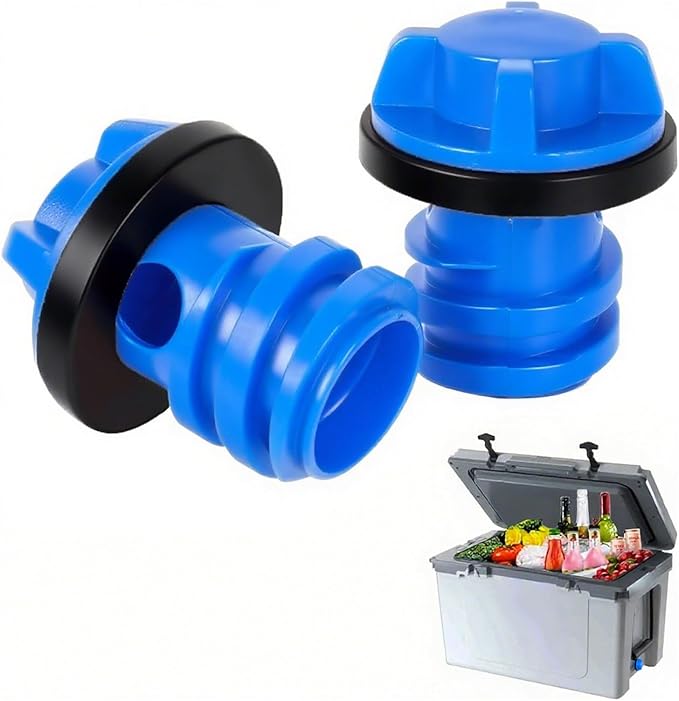 Cooler Drain Plug, 2 Pack Cooler Plug Replacement Parts Accessories Leak-Proof Drain Plugs Compatible with Yeti Roadie, Tundra, RTIC, Tank Coolers