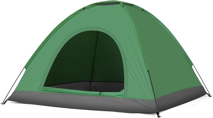 Camping Tent, Waterproof & Windproof Camping Dome Tent Automatic Pop Up Quick Shelter with Portable Carry Bag for Outdoor Hiking