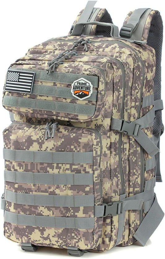 45L Outdoor Molle Backpack – Modular Military Tactical Gear Pack for Hiking, Camping & Travel