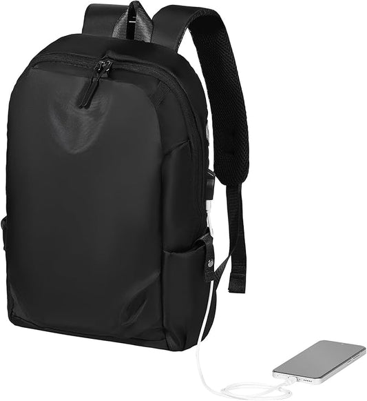 VEVOR Lightweight Backpack, 26 L Travel Hiking Backpack, Water-Resistant Backpacks with USB Charging Port and Anti-Theft Pocket, Fits 15.6 in Laptop, for Men & Women Travel Camping Riding