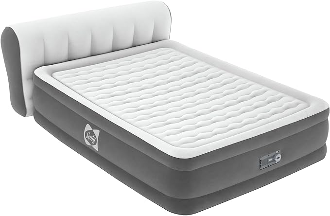Sealy Tritech Airbed Queen 31" Headboard Built-in AC Pump
