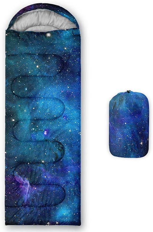 Sleeping Bag for Kids Adults,Brown Giraffe Fur Pattern-Lightweight Warm Portable Outdoor Indoor-Waterproof Cold Weather Resistant Sleeping Bag for Camping Hiking