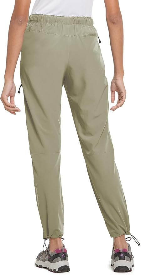 baleaf Women's Hiking Pants Quick Dry Lightweight Water Resistant Elastic Waist Cargo Pants for All Seasons